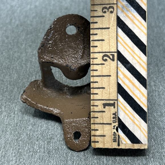 Coca Cola Cast Metal Wall Mount Bottle Opener Embossed Rustic Metal Decor - Picture 7 of 7